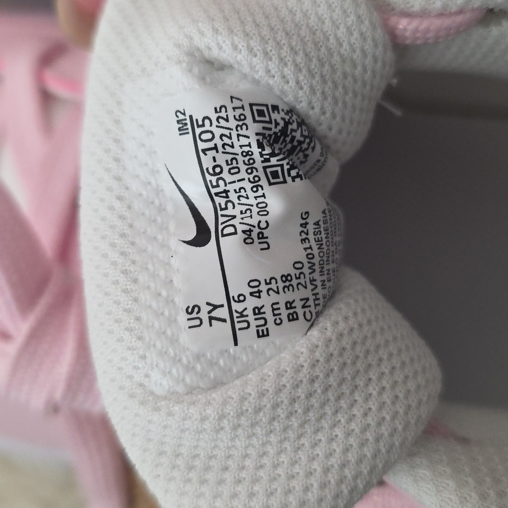Nike Court Borough Low Recraft Athletic Shoes White Pink NEW 7Y 8.5W - Picture 6 of 7